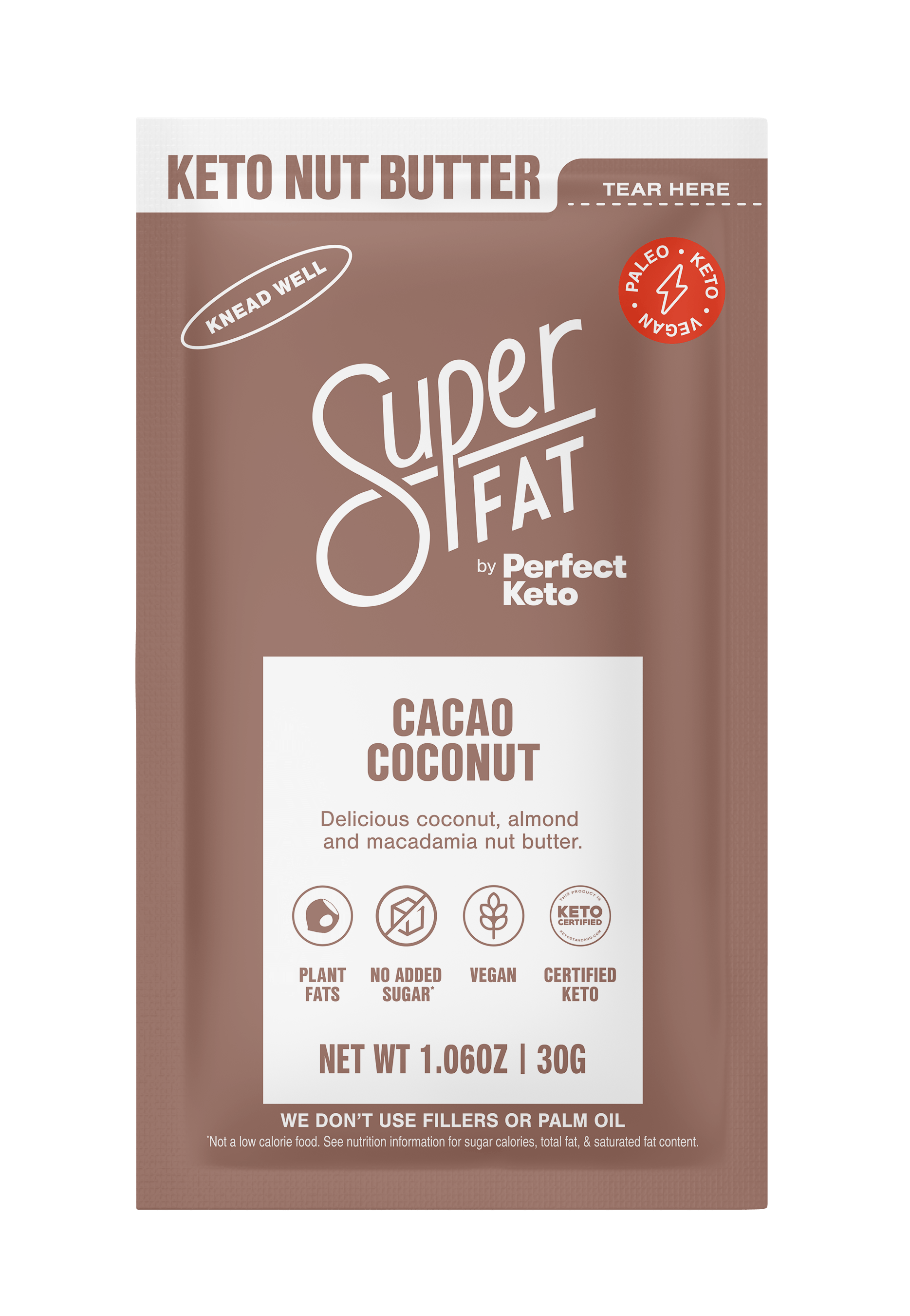 SuperFat Keto Nut Butter Single Serves - 10 packs