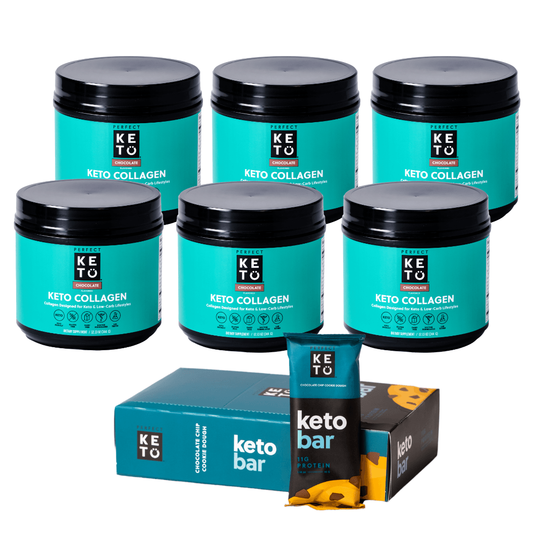 Keto Collagen 6-Pack + FREE Box of Keto Bars