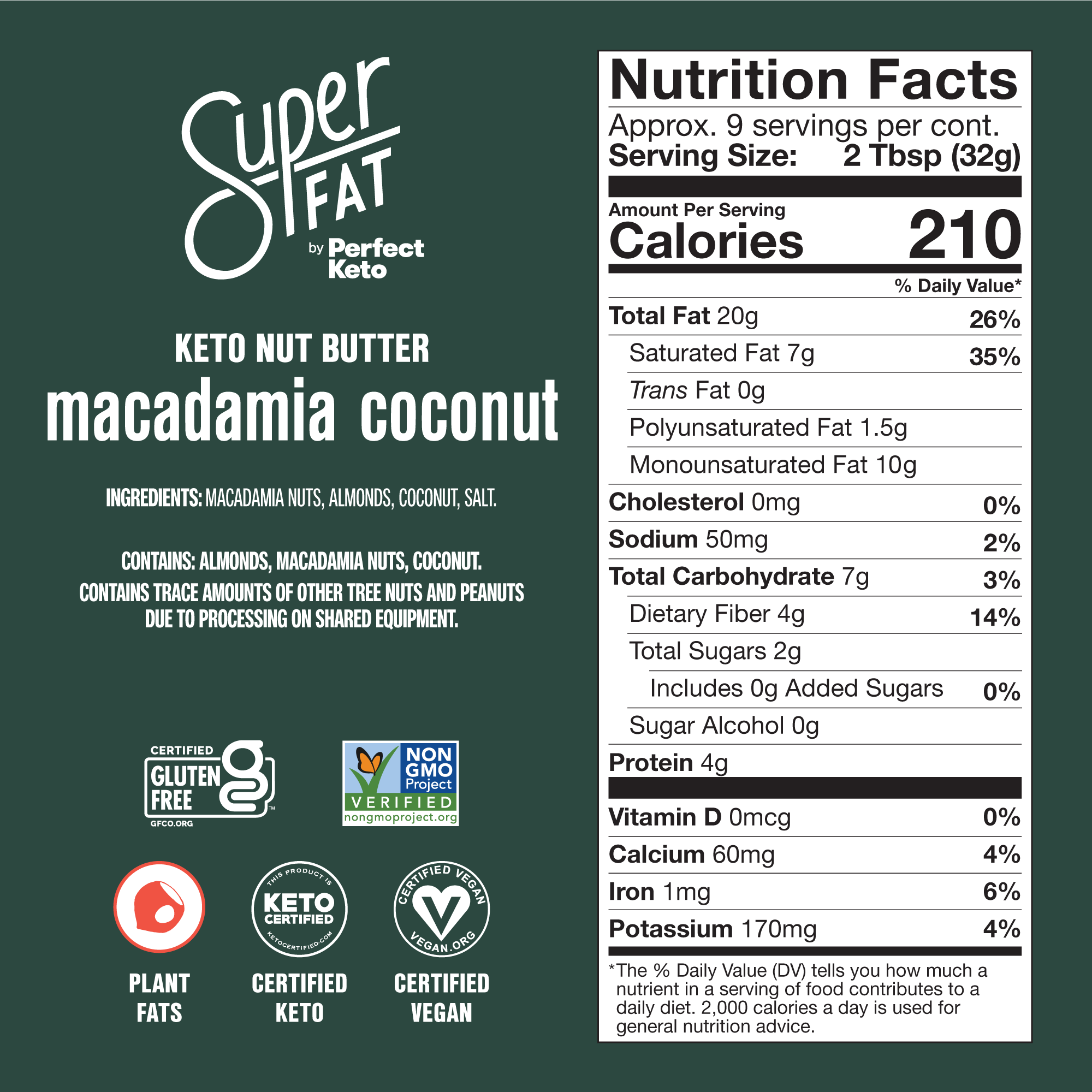 SuperFat Keto Nut Butter Jars - 10 oz